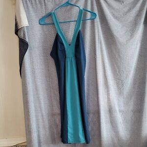 Patagonia Backless Dress in Blue and Teal